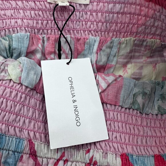 NWT Ophelia and Indigo Womens Skirt Sadie‎ Skirt Pastel Geo Boutique Brand Sz M - Picture 5 of 8